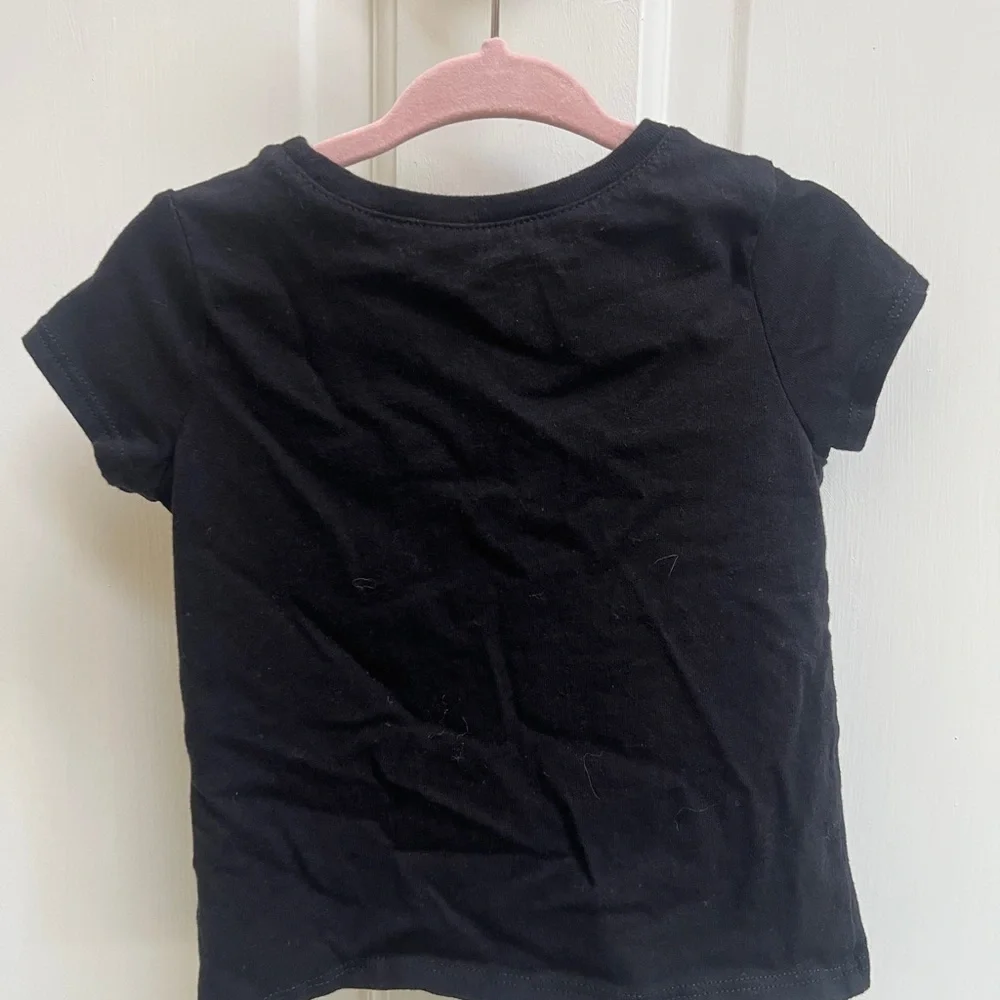 NWOT Children’s Place 2T Black & Gold Queen of Daddy’s Heart Short Sleeve Tshirt